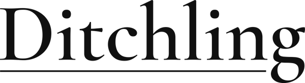 The word 'Ditchling' in a black serif typeface, underlined with a thin horizontal black bar on a white background.